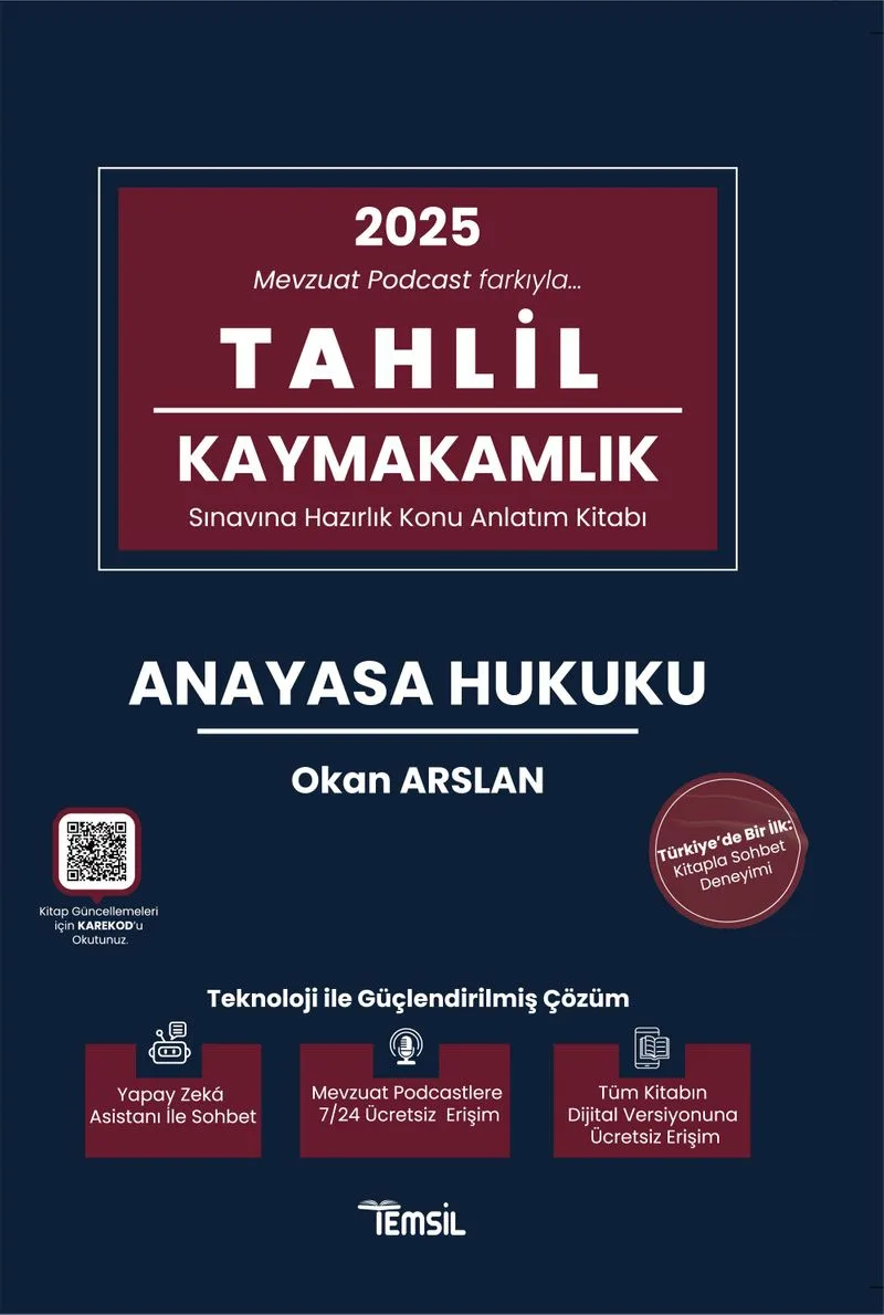Tahlil Anayasa Hukuku Konu Anlatım Kitabı