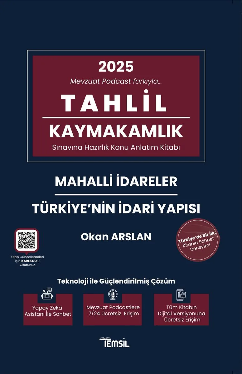Tahlil Mahalli İdareler ve Türkiye'nin İdari Yapısı Konu Anlatım Kitabı