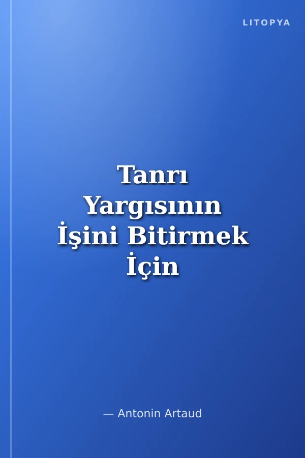 Tanrı Yargısının İşini Bitirmek İçin cep boy