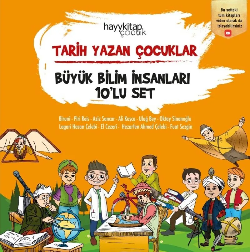 Tarih Yazan Çocuklar (Büyük Bilim İnsanları 10'lu Set)