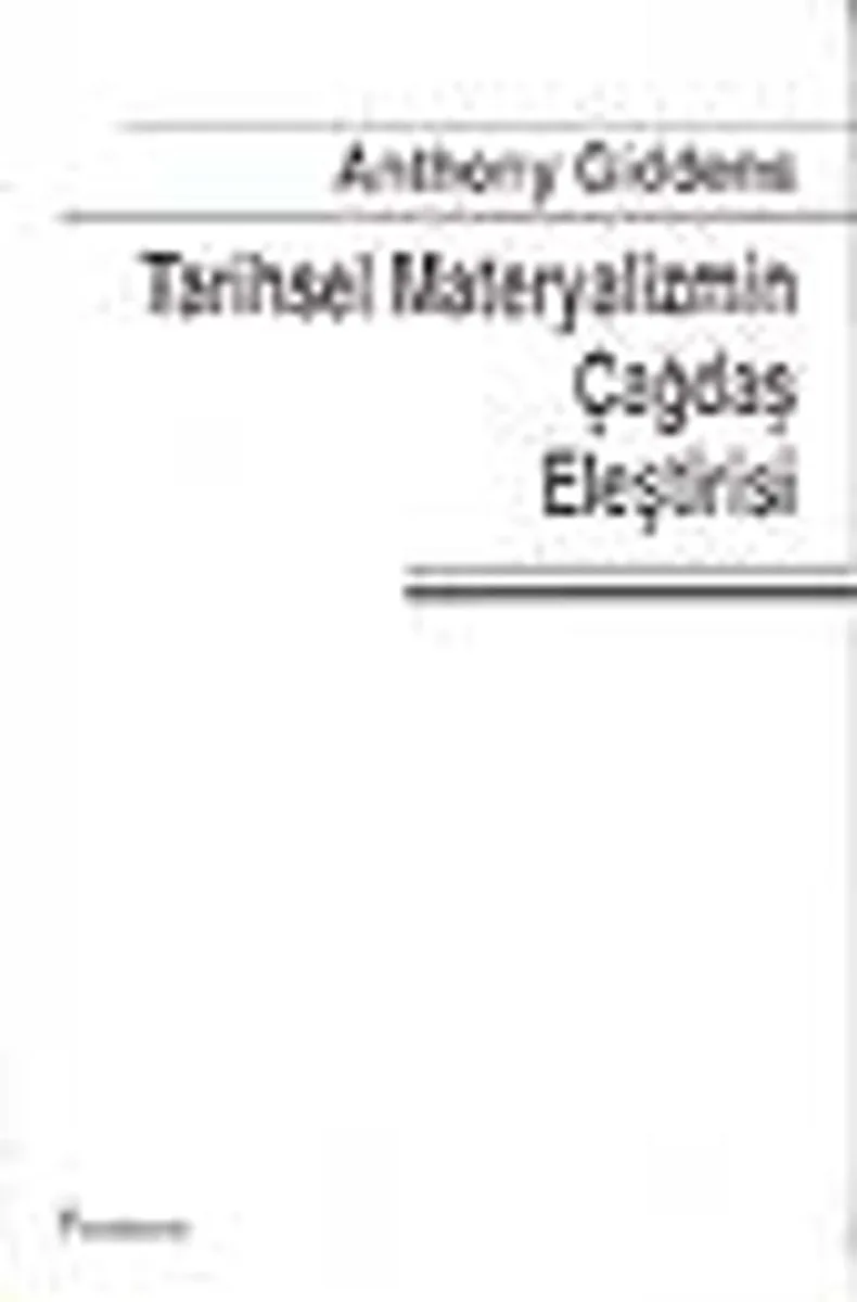 Tarihsel Materyalizmin Çağdaş Eleştirisi (9-B-8 )