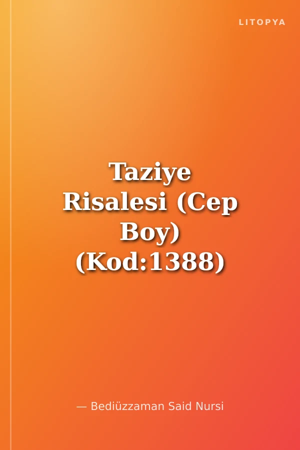 Taziye Risalesi (Cep Boy) (Kod:1388)