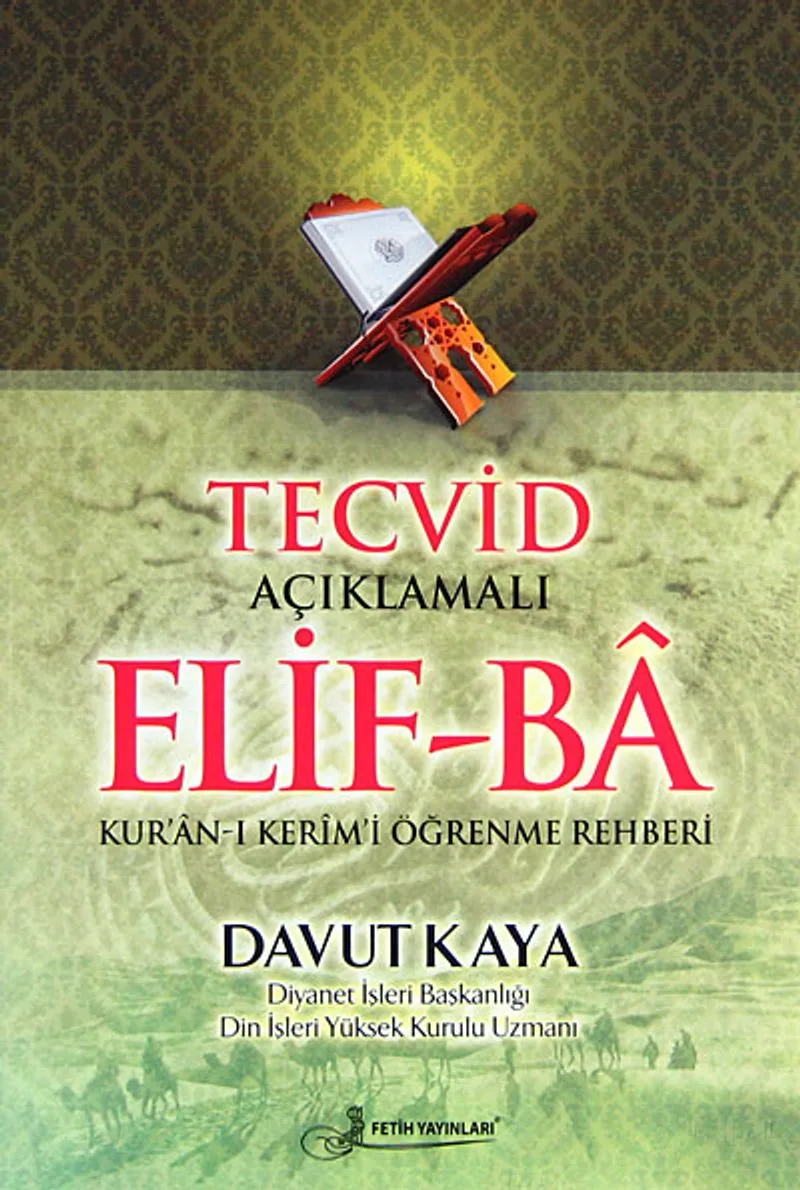 Tecvid Açıklamalı Elif-Ba Kod:F036 (Orta Boy) Kur'an-ı Kerim'i Öğrenme Rehberi