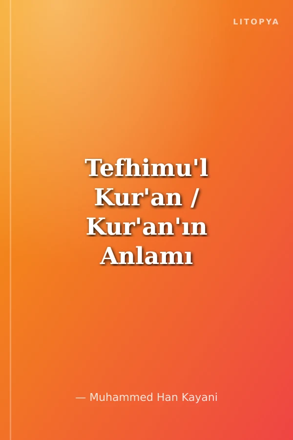 Tefhimu'l Kur'an / Kur'an'ın Anlamı ve Tefsiri / Büyük Boy -5- Cilt