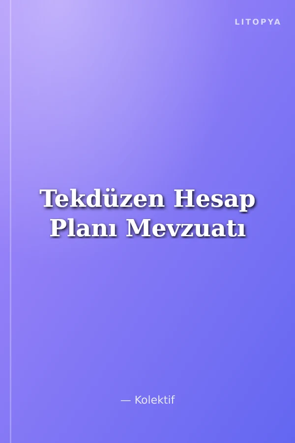 Tekdüzen Hesap Planı Mevzuatı
