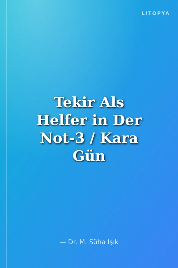 Tekir Als Helfer in Der Not-3 / Kara Gün Dostu Tekir