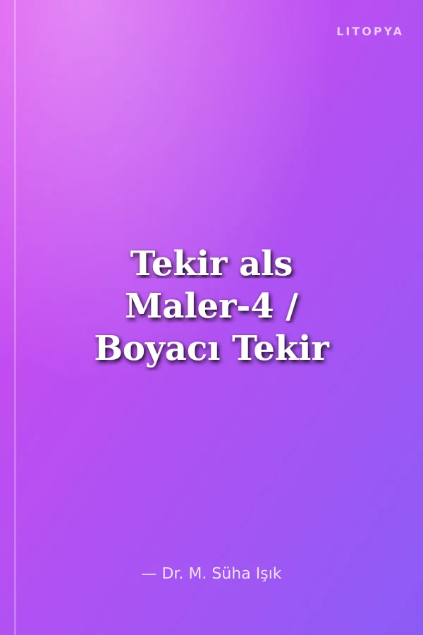 Tekir als Maler-4 / Boyacı Tekir