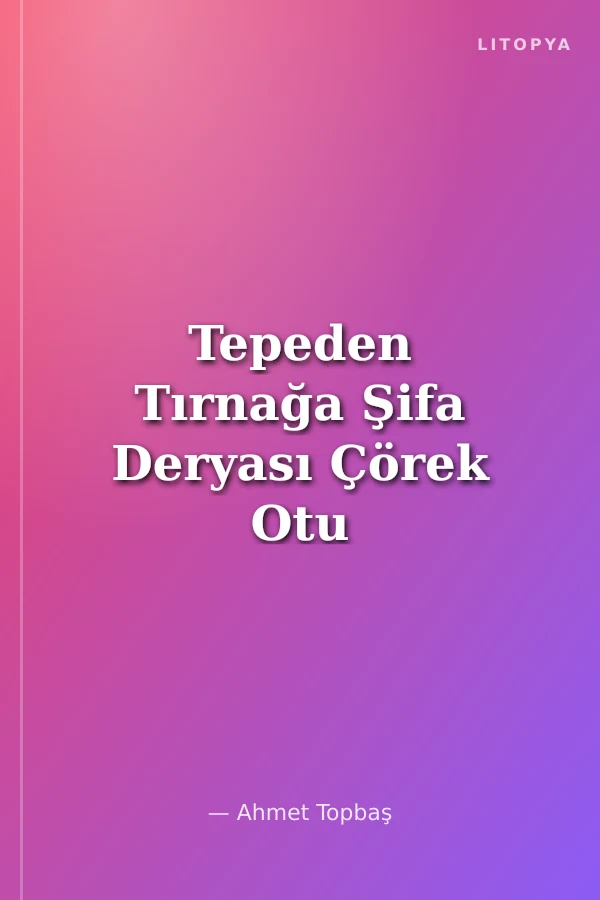 Tepeden Tırnağa Şifa Deryası Çörek Otu