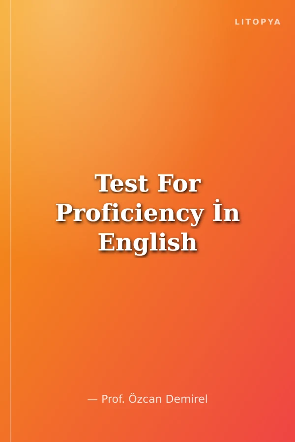 Test For Proficiency İn English