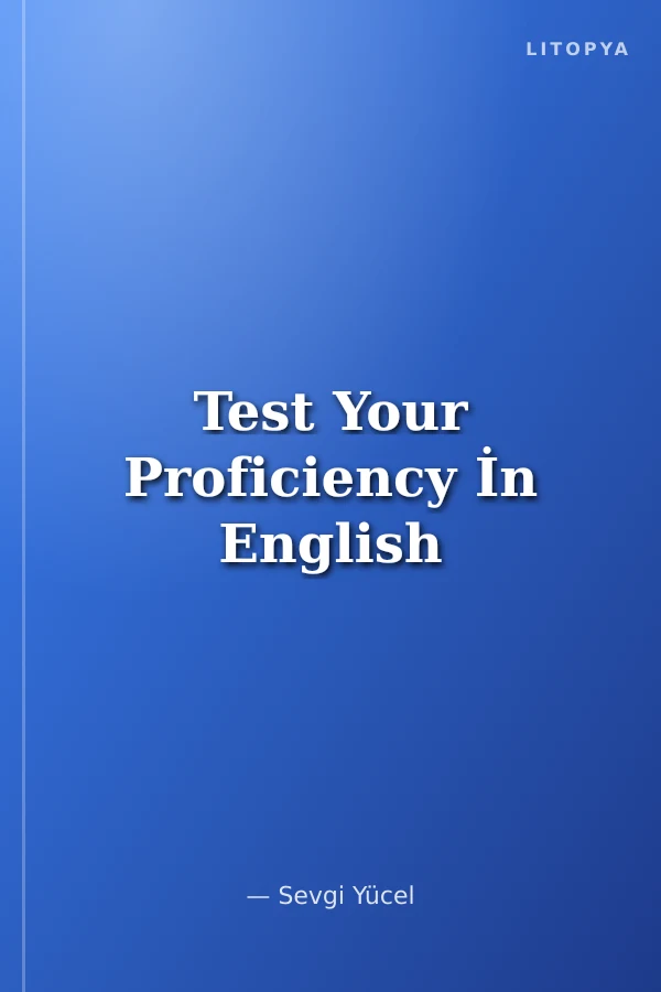 Test Your Proficiency İn English
