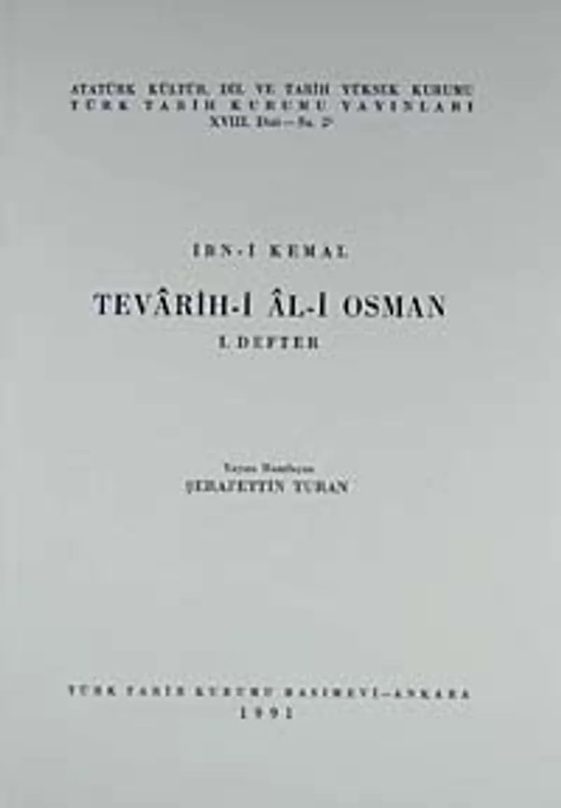 Tevarih-i Al-i Osman 1. Defter