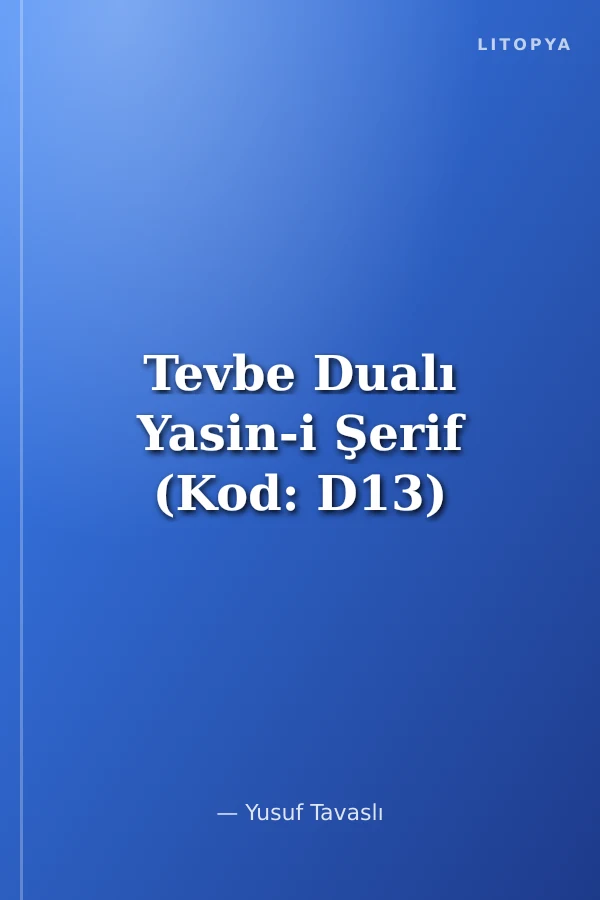 Tevbe Dualı Yasin-i Şerif (Kod: D13)