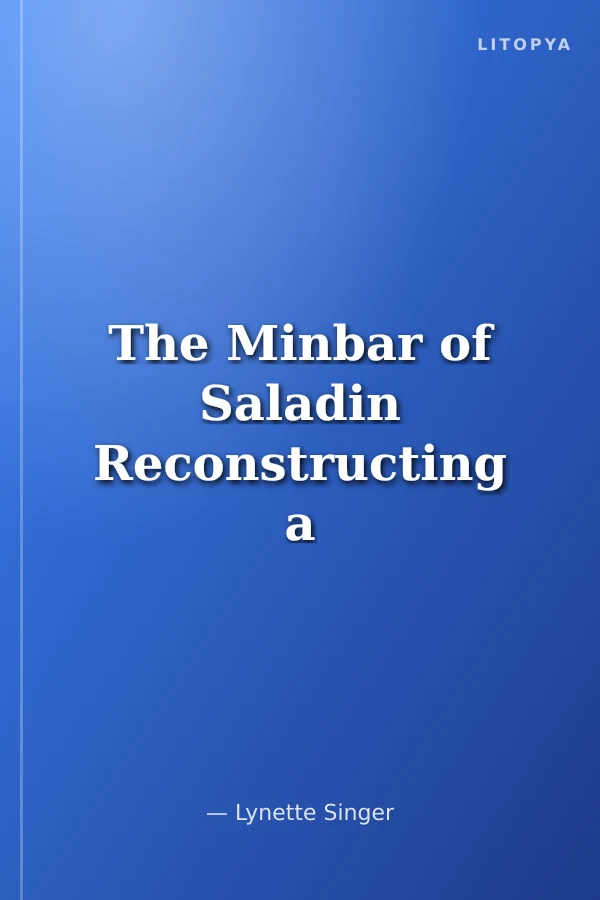 The Minbar of Saladin Reconstructing a Jewel of Oslamic Art
