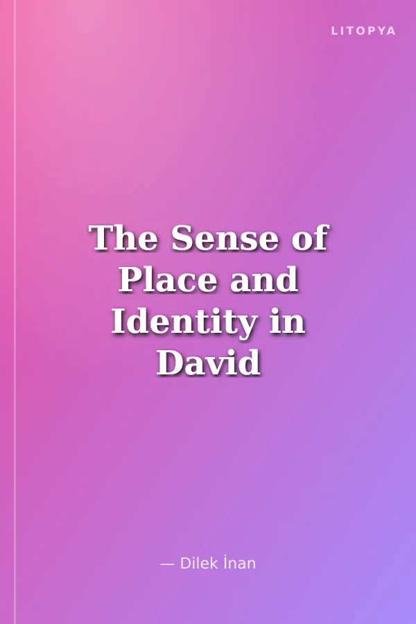 The Sense of Place and Identity in David Greig's Plays