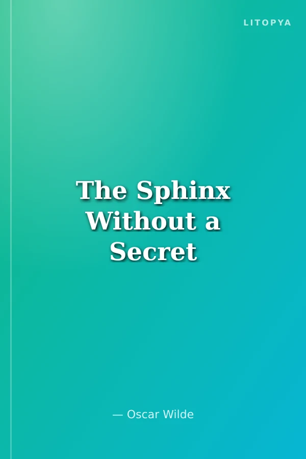 The Sphinx Without a Secret