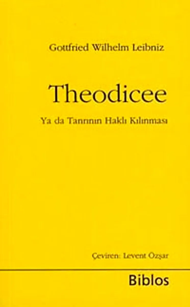 Theodicee Ya da Tanrının Haklı Kılınması