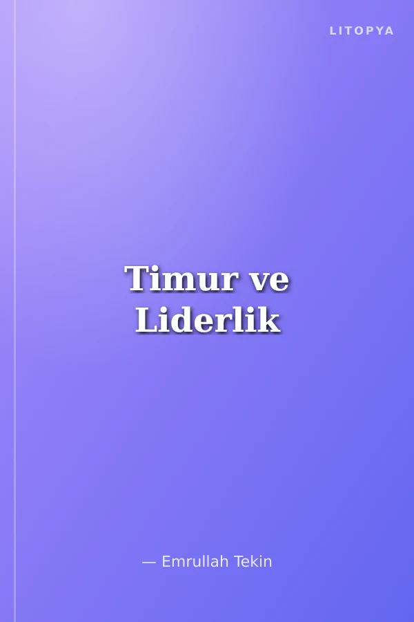 Timur ve Liderlik