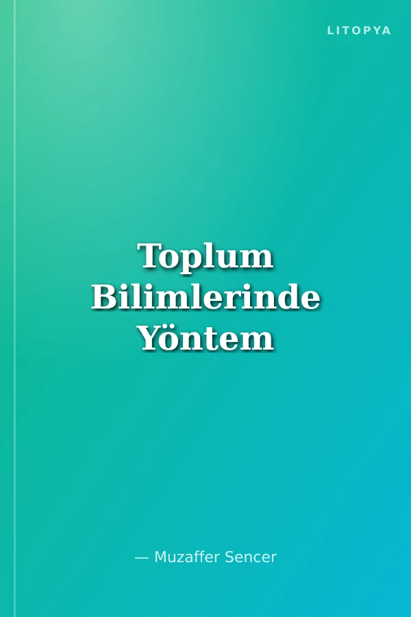 Toplum Bilimlerinde Yöntem