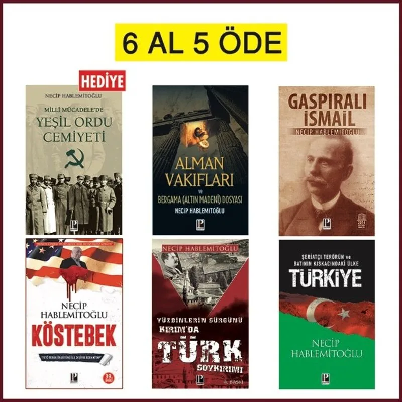 Tüm Kitapları Seti 6 Al 5 Öde (1 Kitap Hediye)