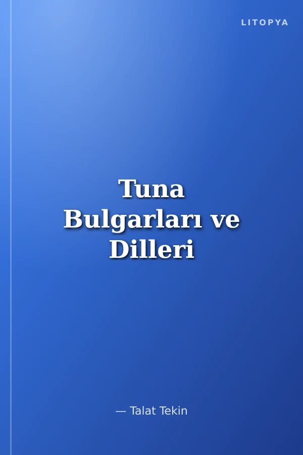 Tuna Bulgarları ve Dilleri