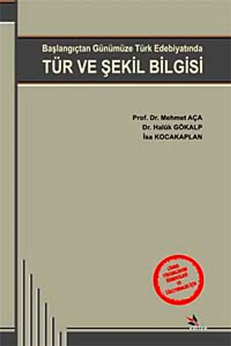 Tür ve Şekil Bilgisi Başlangıçtan Günümüze Türk Edebiyatında