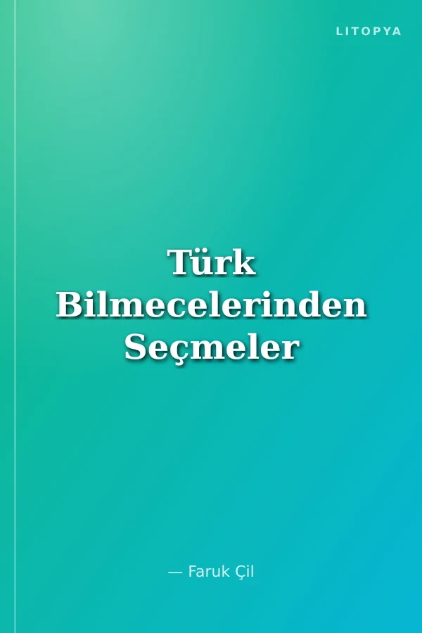 Türk Bilmecelerinden Seçmeler