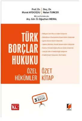 Türk Borçlar Hukuku Özel Hükümler Özet Ders Kitabı