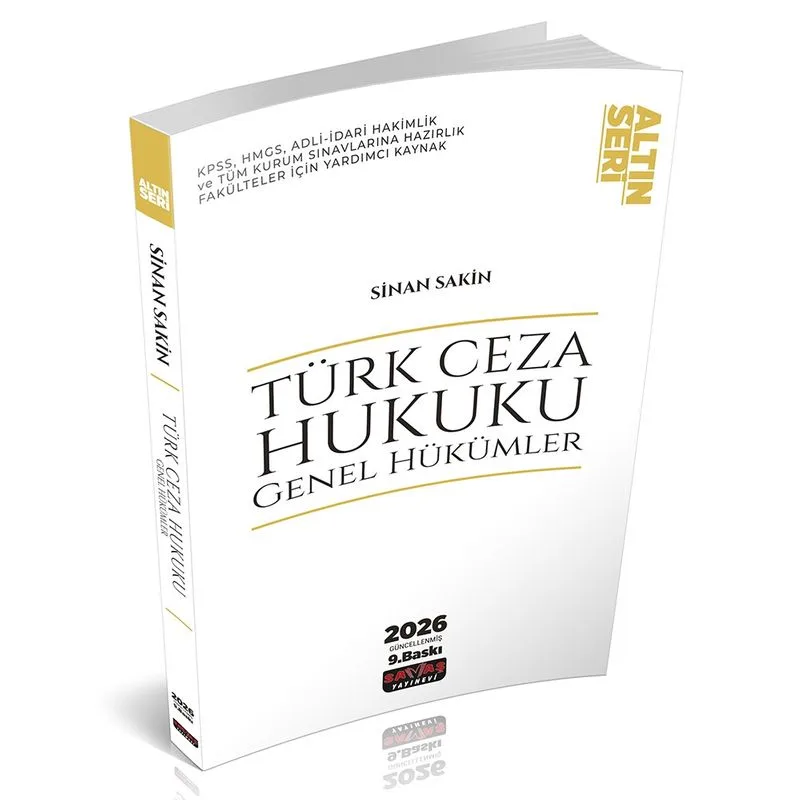 Türk Ceza Hukuku Genel Hükümler Konu Anlatımı