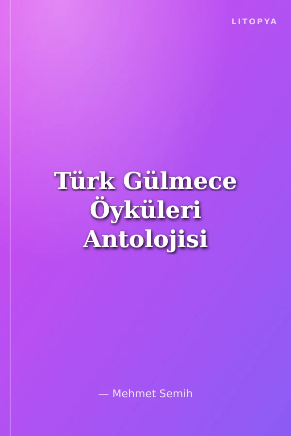 Türk Gülmece Öyküleri Antolojisi