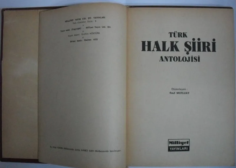 Türk Halk Şiiri Antolojisi Kod:6-H-8
