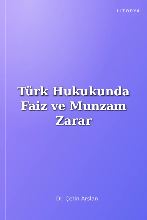 Türk Hukukunda Faiz ve Munzam Zarar