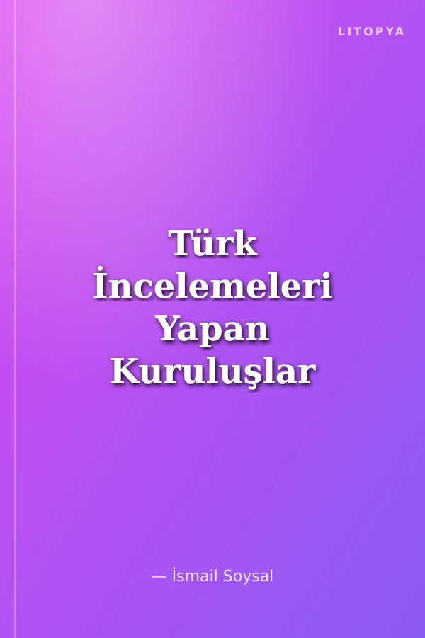 Türk İncelemeleri Yapan Kuruluşlar (Kılavuz)