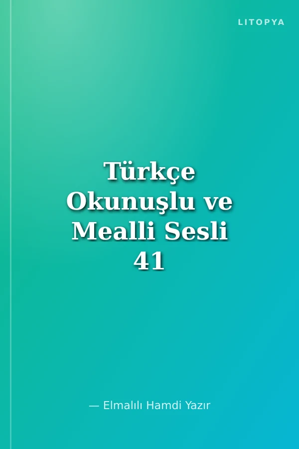 Türkçe Okunuşlu ve Mealli Sesli 41 Yasin-i Şerif (Çanta Boy)
