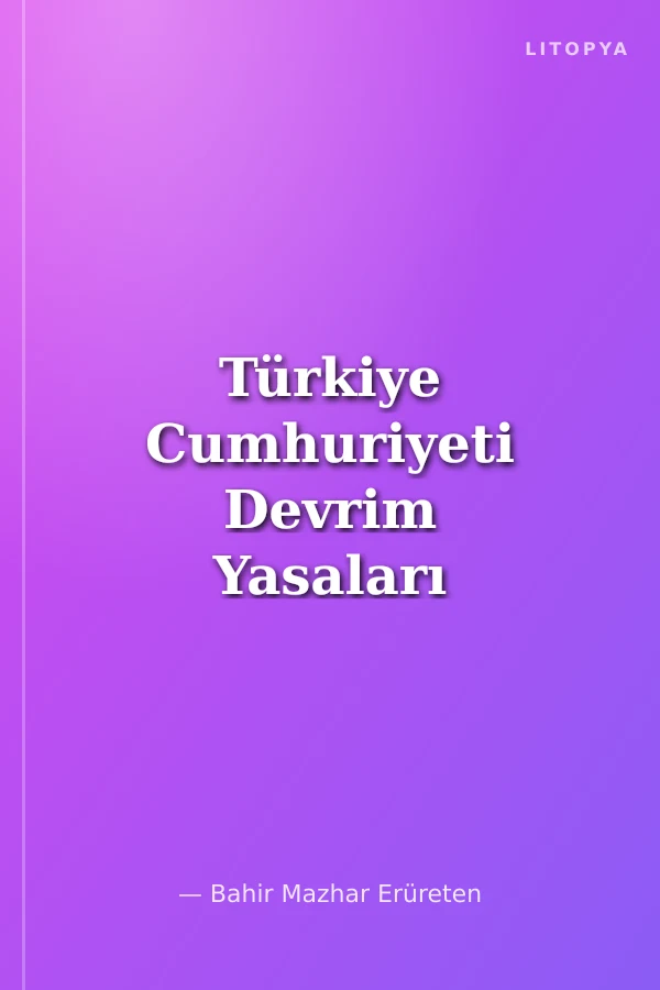 Türkiye Cumhuriyeti Devrim Yasaları