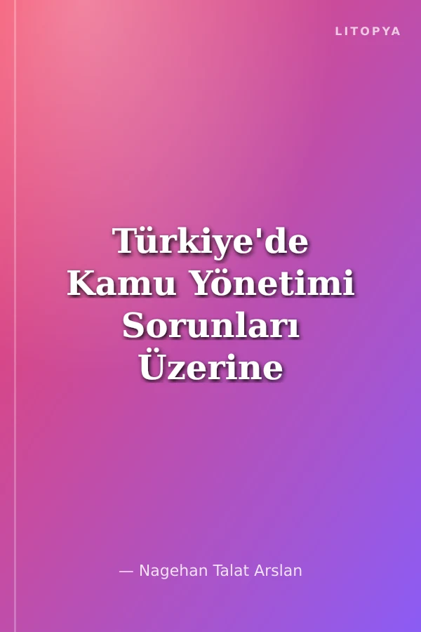 Türkiye'de Kamu Yönetimi Sorunları Üzerine İncelemeler