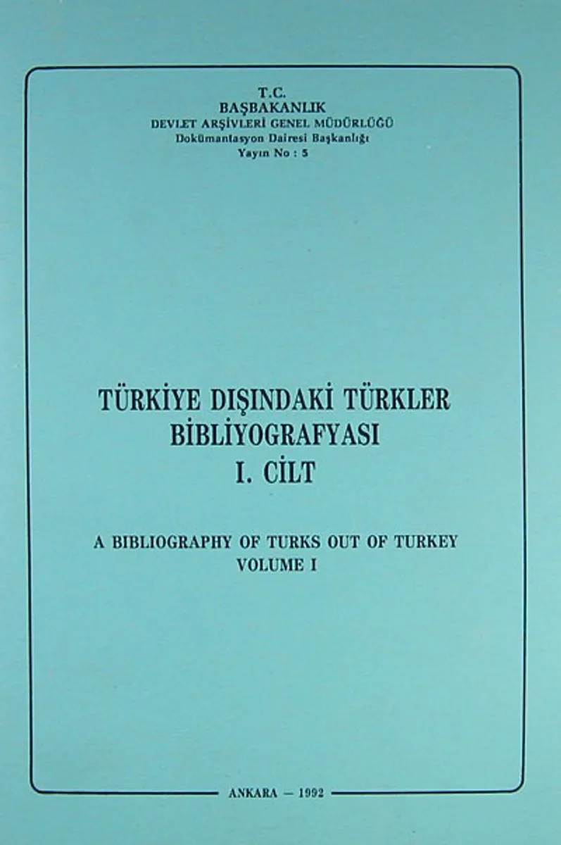 Türkiye Dışındaki Türkler Bibliyografyası 2 Cilt (Ürün Kodu:1-C-8)