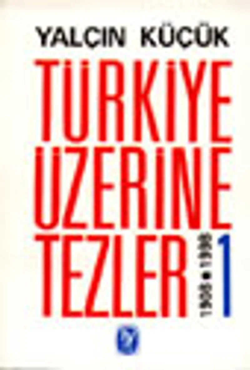 Türkiye Üzerine Tezler 1908-1998 1