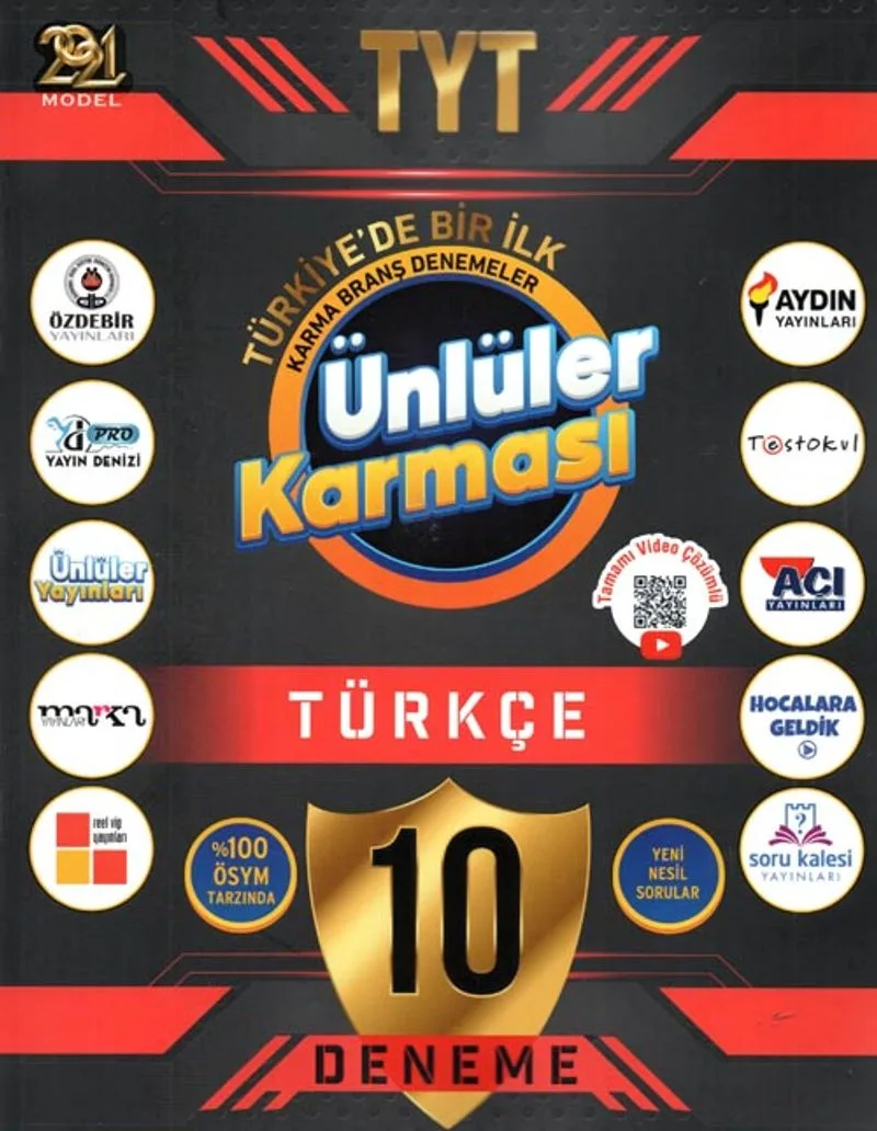 TYT 2021 Ünlüler Karması Türkçe 10'lu Deneme