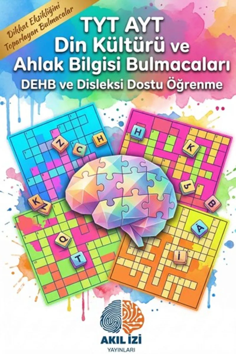 TYT-AYT Din Kültürü ve Ahlak Bilgisi Bulmacaları Dehb ve Disleksi Dostu Öğrenme