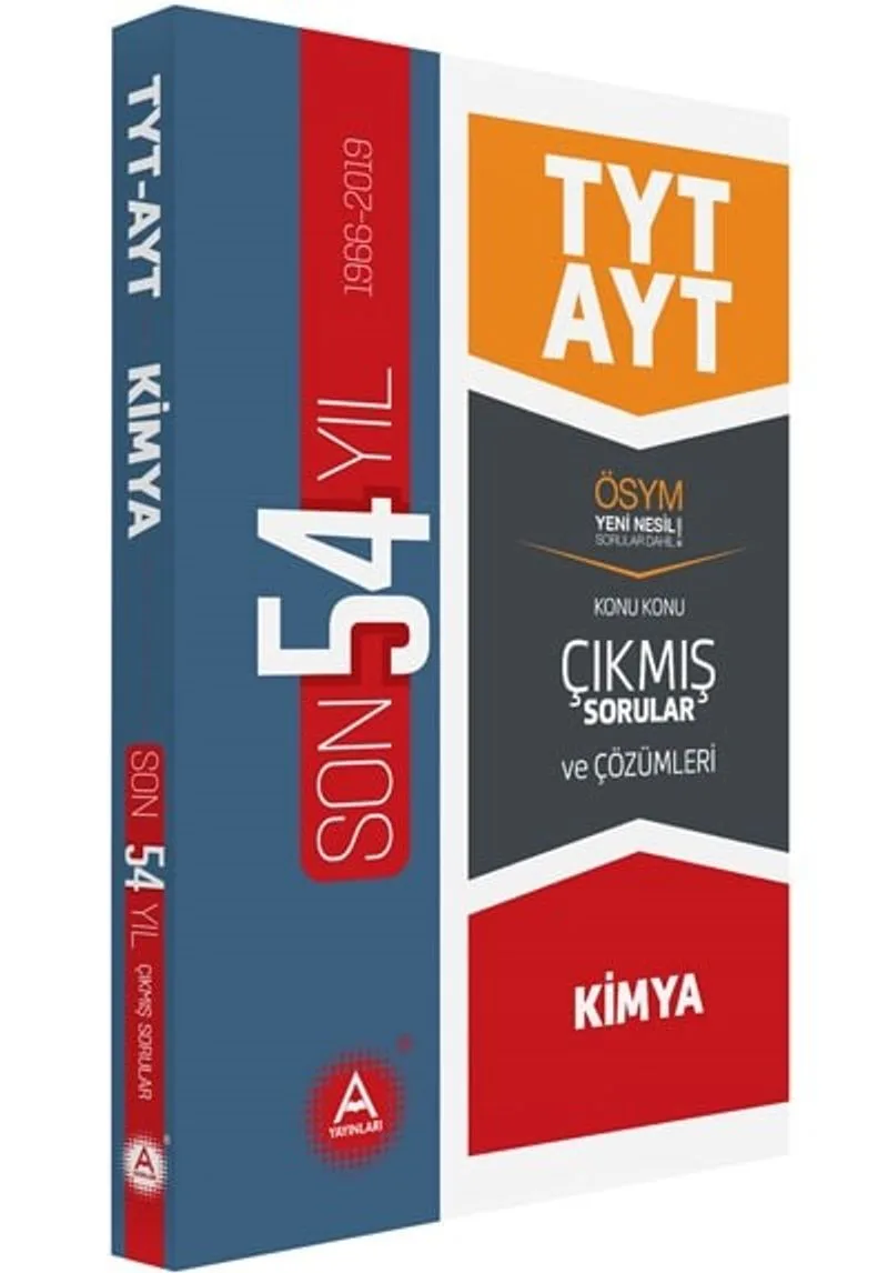 TYT AYT Kimya Son 54 Yıl Tamamı Çözümlü Konu Konu Çıkmış Sorular