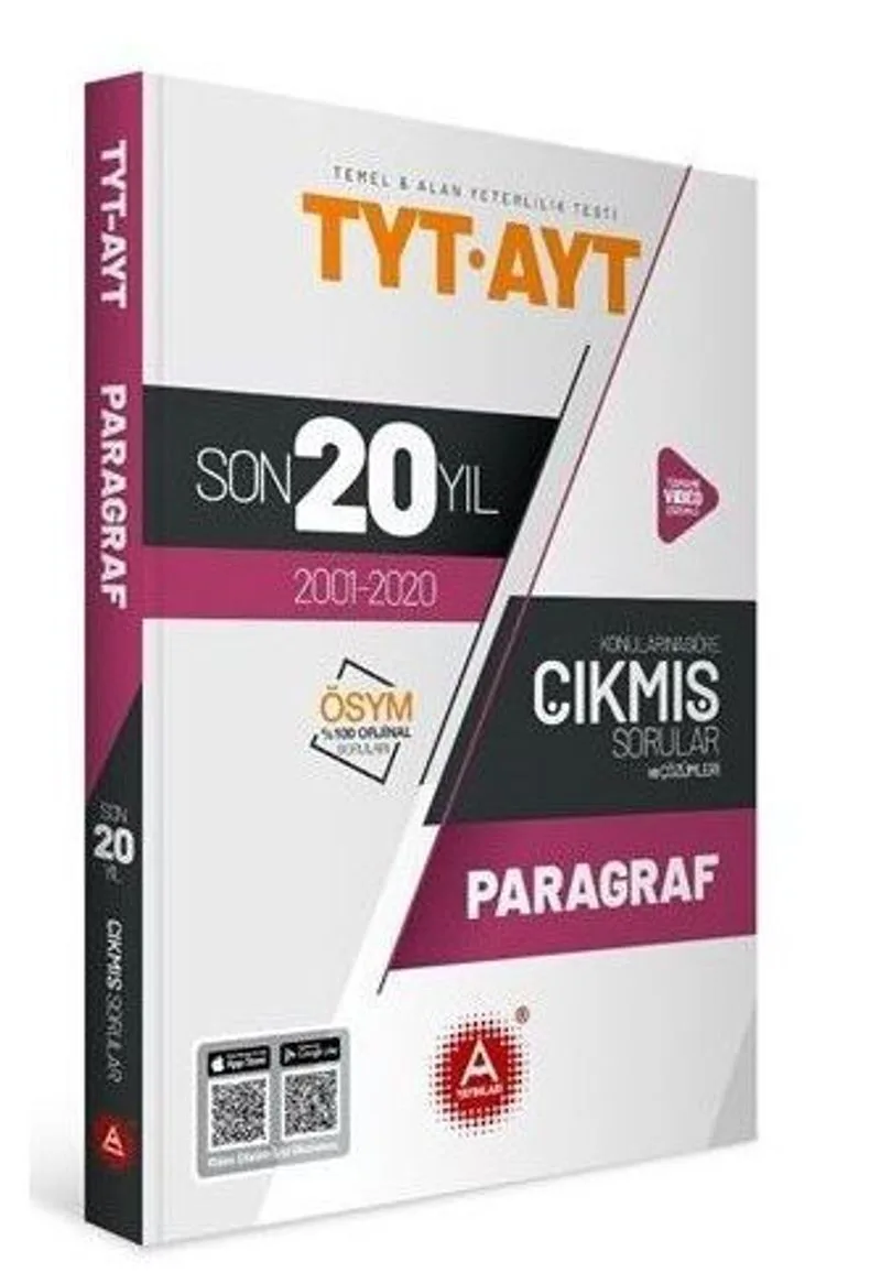 TYT AYT Paragraf Son 20 Yıl Konularına Göre Tamamı Çözümlü Çıkmış Sorular