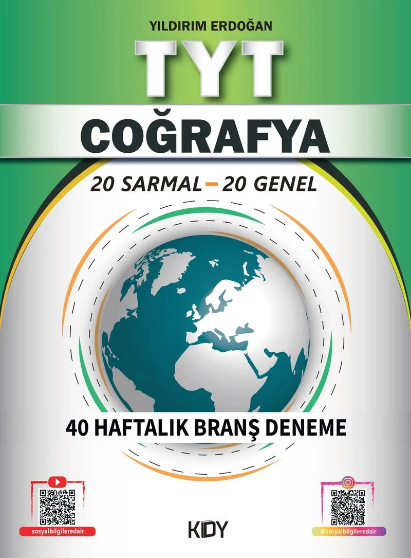 TYT Coğrafya 40 Haftalık Branş Deneme (20 Sarmal 20 Genel)