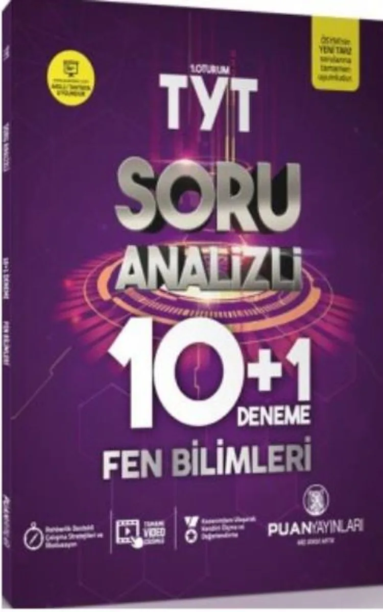 TYT Fen Bilimleri Soru Analizli 10+1 Deneme