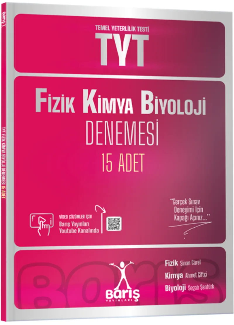 TYT Fizik Kimya Biyoloji FKB Denemesi 15 Adet