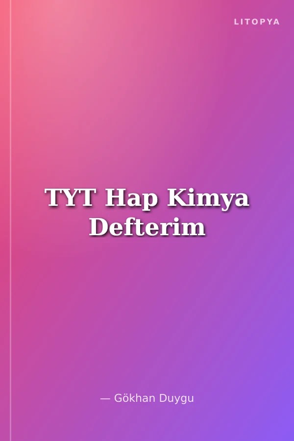 TYT Hap Kimya Defterim