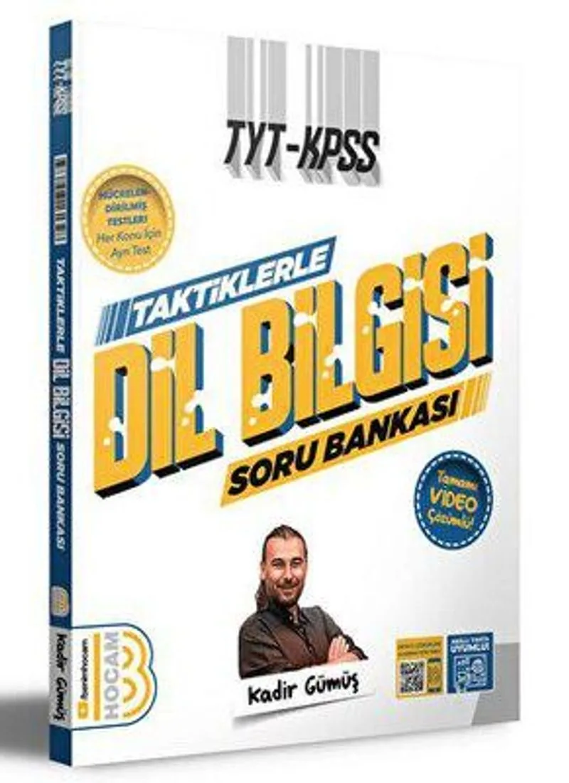 TYT - KPSS Taktiklerle Dil Bilgisi Tamamı Video Çözümlü Soru Bankası