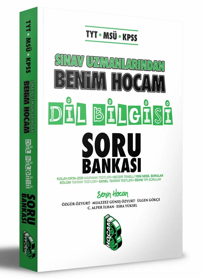 TYT - MSÜ - KPSS Sınav Uzmanlarından Dil Bilgisi Soru Bankası