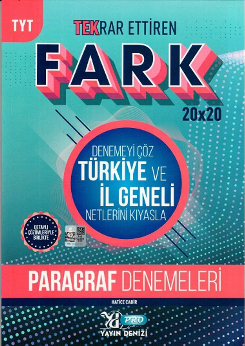 TYT Paragraf Fark 20x20 Tekrar Ettiren Denemeleri