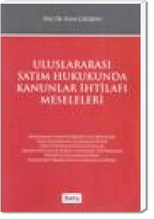 Uluslararası Satım Hukukunda Kanunlar İhtilafı Meseleleri