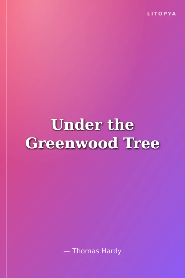 Under the Greenwood Tree